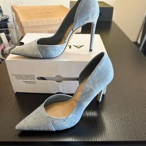 Aldo Light Blue and Silver Heels